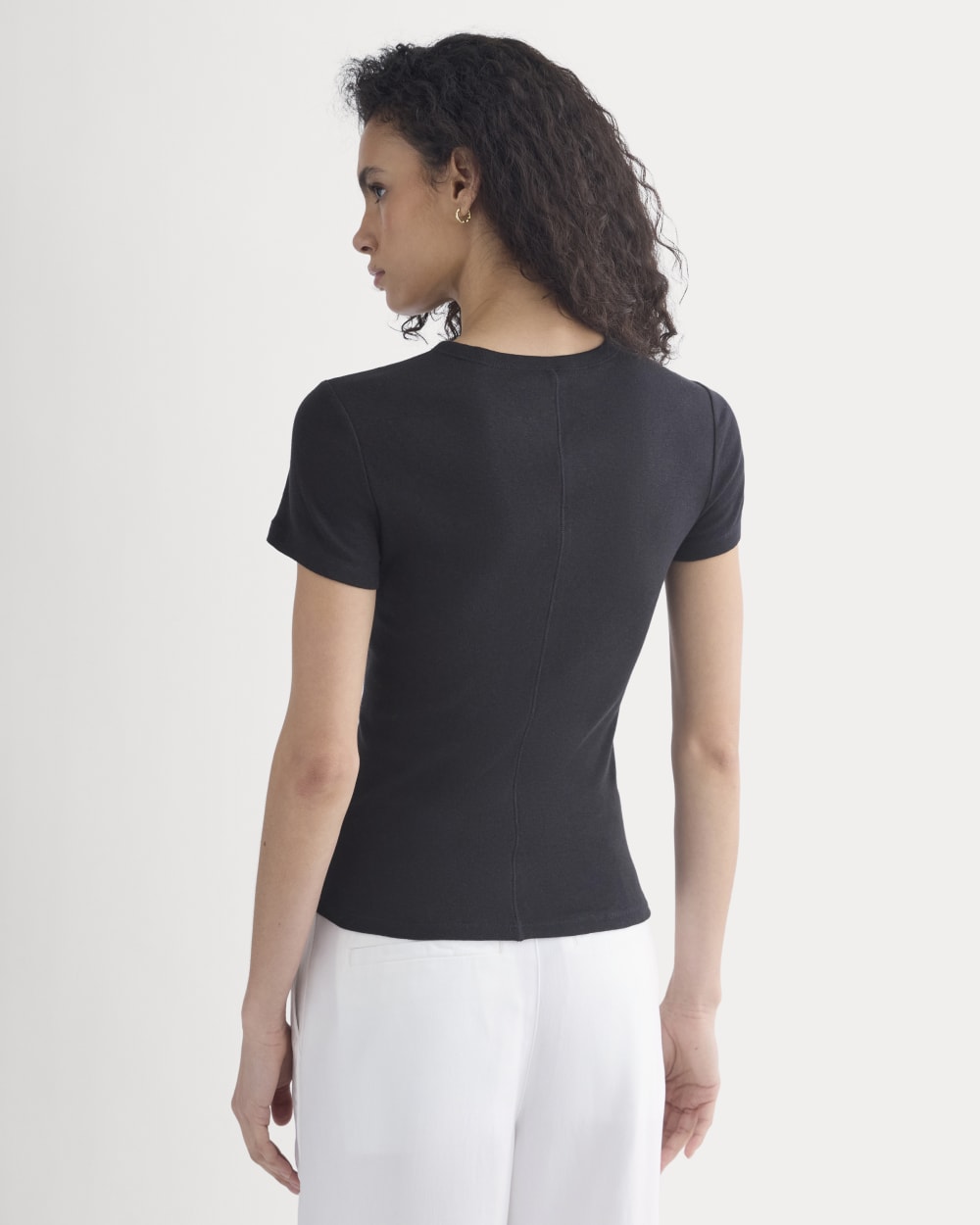 Tissue Short-Sleeve Crew | Black - Image 4