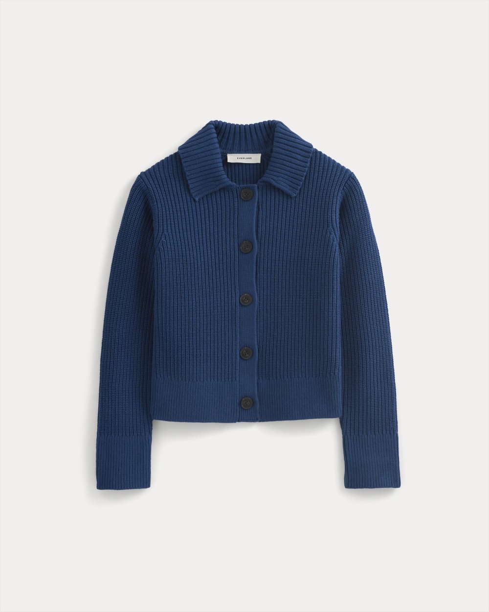Shrunken Cardigan in Everyday Cotton | Estate Blue - Image 2