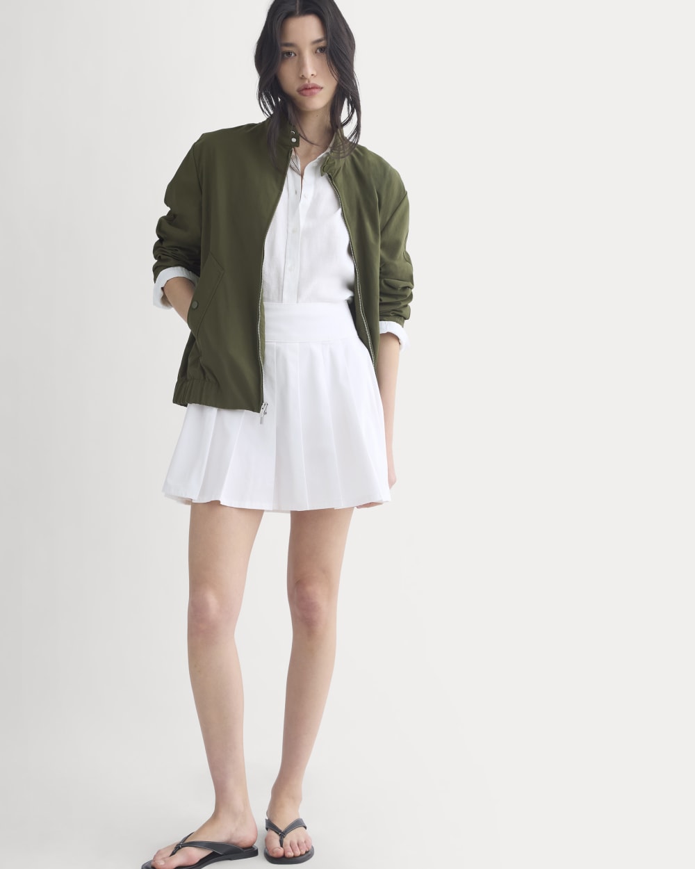 Utility Pleated Mini Skirt | White - Image 6
