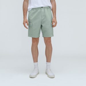 Alternative view of The Cotton Linen Short | White Sage