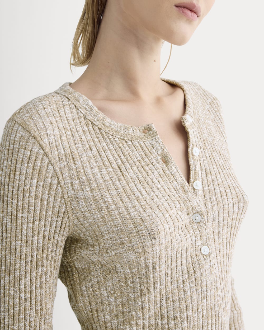 The Cozy Rib Henley | Cornstalk / Bone Twist - Image 4