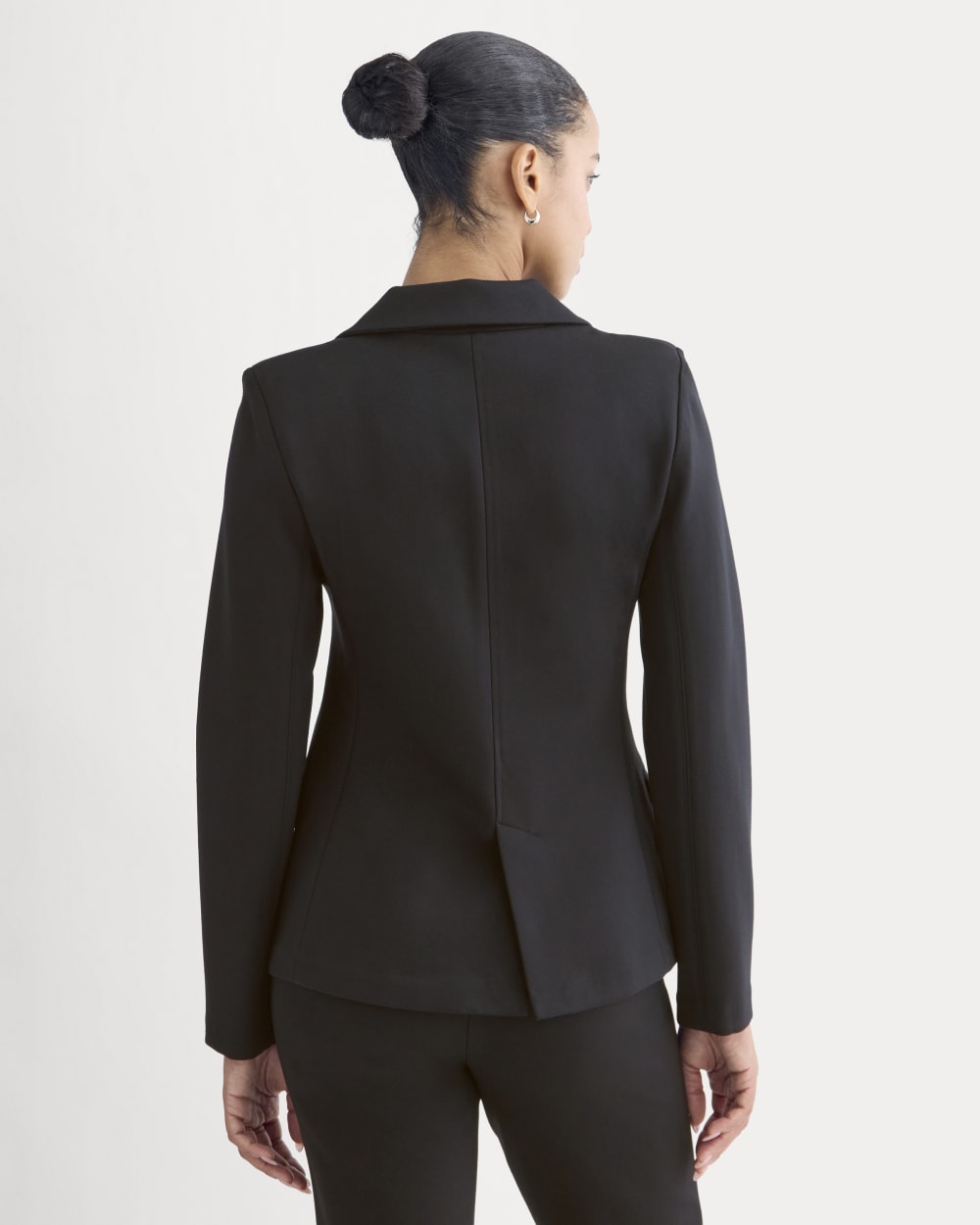 Ponte Sculpted Blazer | Black - Image 5