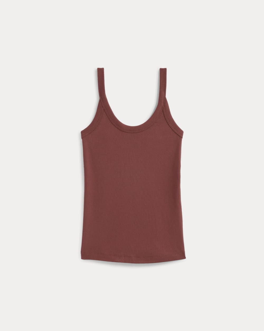 Soft Stretch U-Neck Tank | Henna Red - Image 2