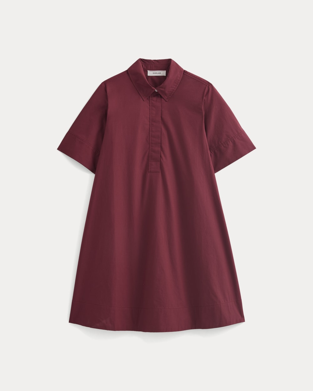Popover Mini Shirtrdress in Ultrasoft Cotton | Pomegranate - Image 2