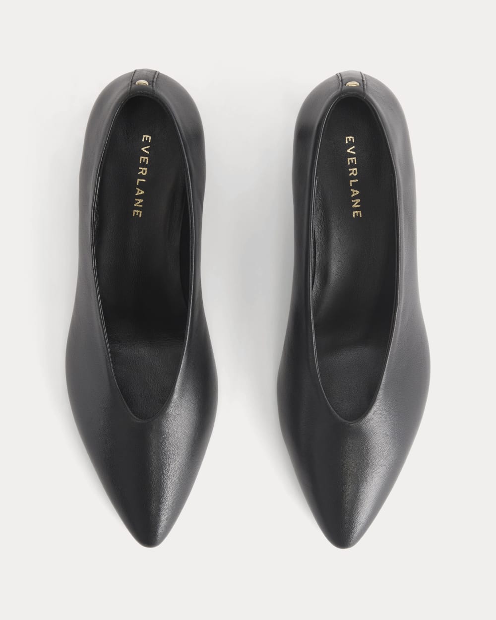 Made in Italy Almond-Toe Pump | Black Leather - Image 3