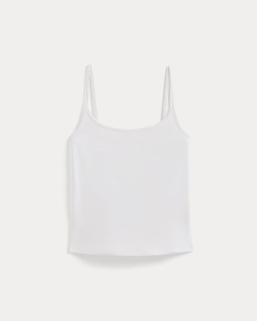 Alternative view of Scoopneck Cami | White