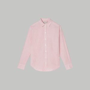 Alternative view of The Must-Have Shirt in Silky Cotton | Mandarin / White