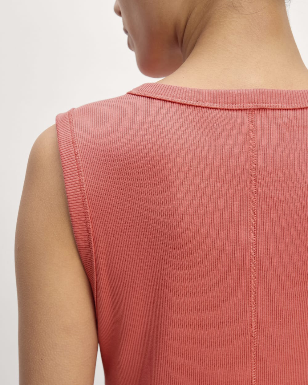 The Ribbed Mini Dress | Coral - Image 5