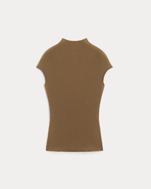Alternative view of Twist Top in Butterluxe | Toffee