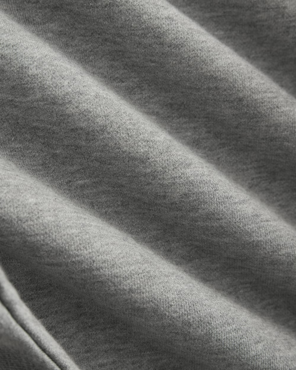 Luxe Fleece Full-Zip Cropped Hoodie | Vintage Heather Grey - Image 6