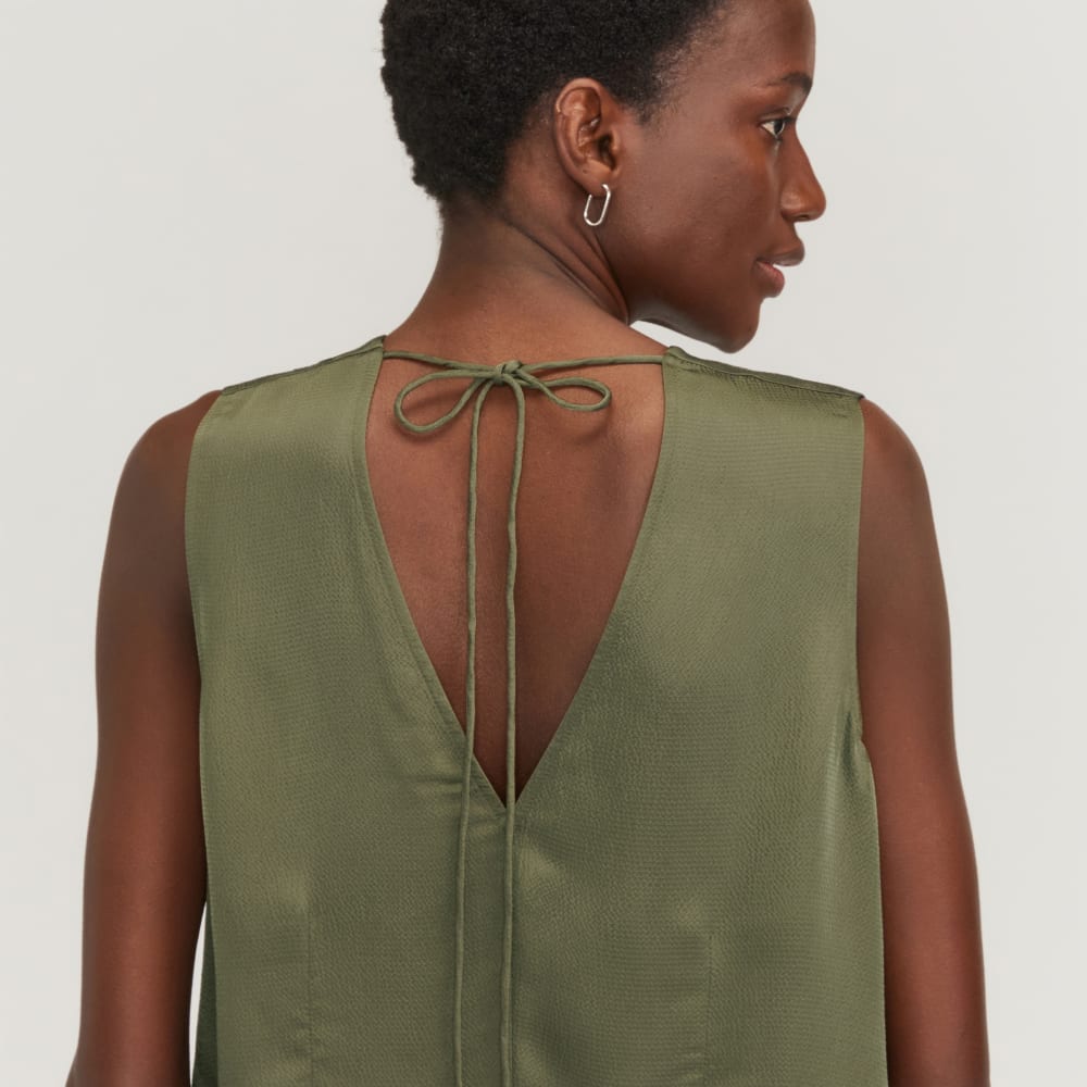 The Satin V-Neck Top | Kalamata - Image 4