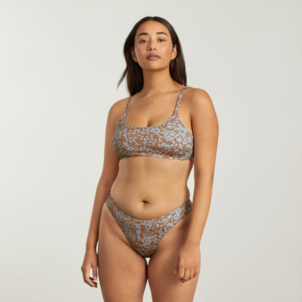 The Scoop-Neck Bikini Top | Honey Floral - Image 5