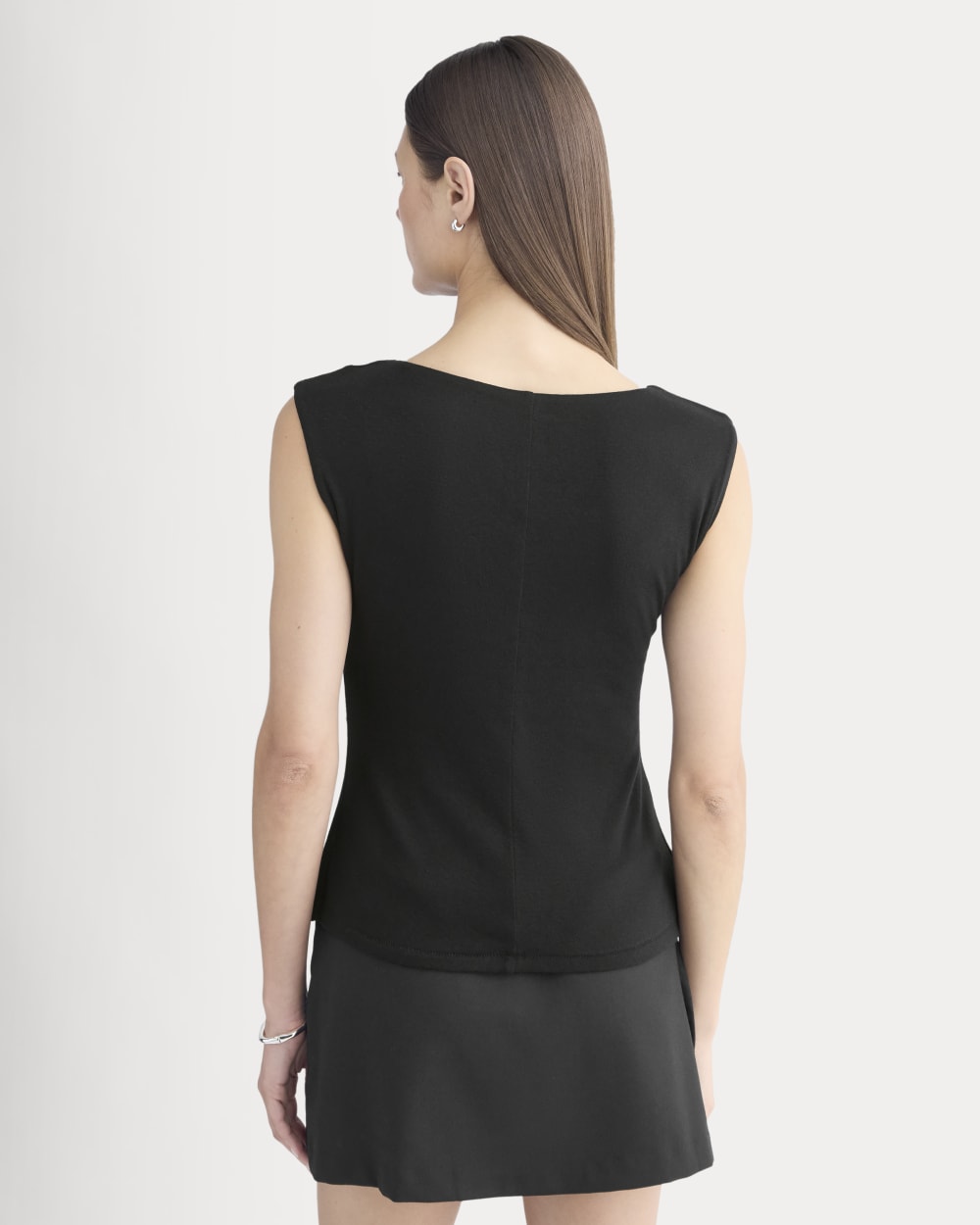 Sleeveless Button-Up in Butterluxe | Black - Image 5