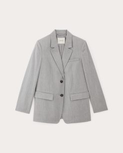 Alternative view of The Oversized Blazer in Buttersmooth | Heather Steel