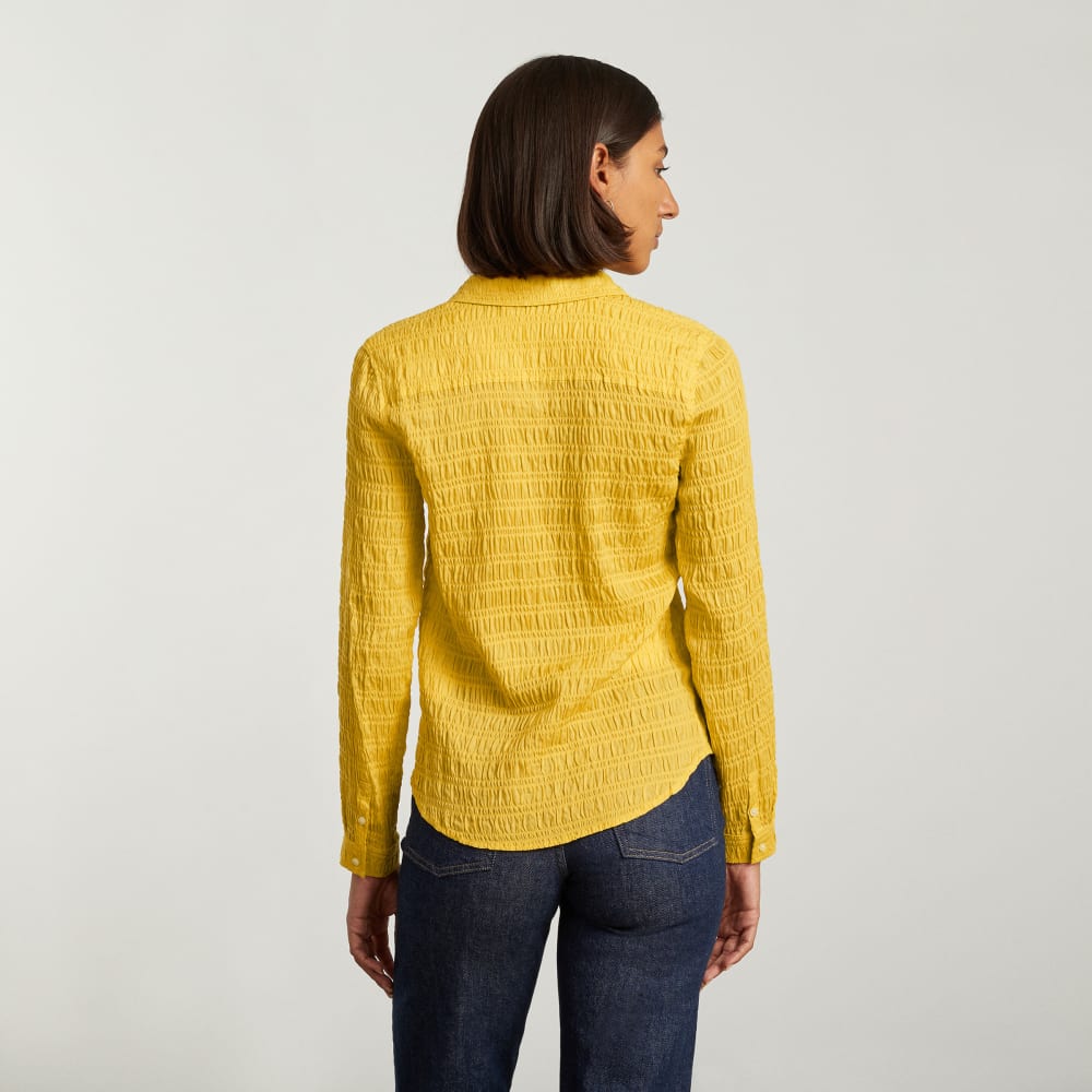 The Button Smock Top | Super Lemon - Image 3