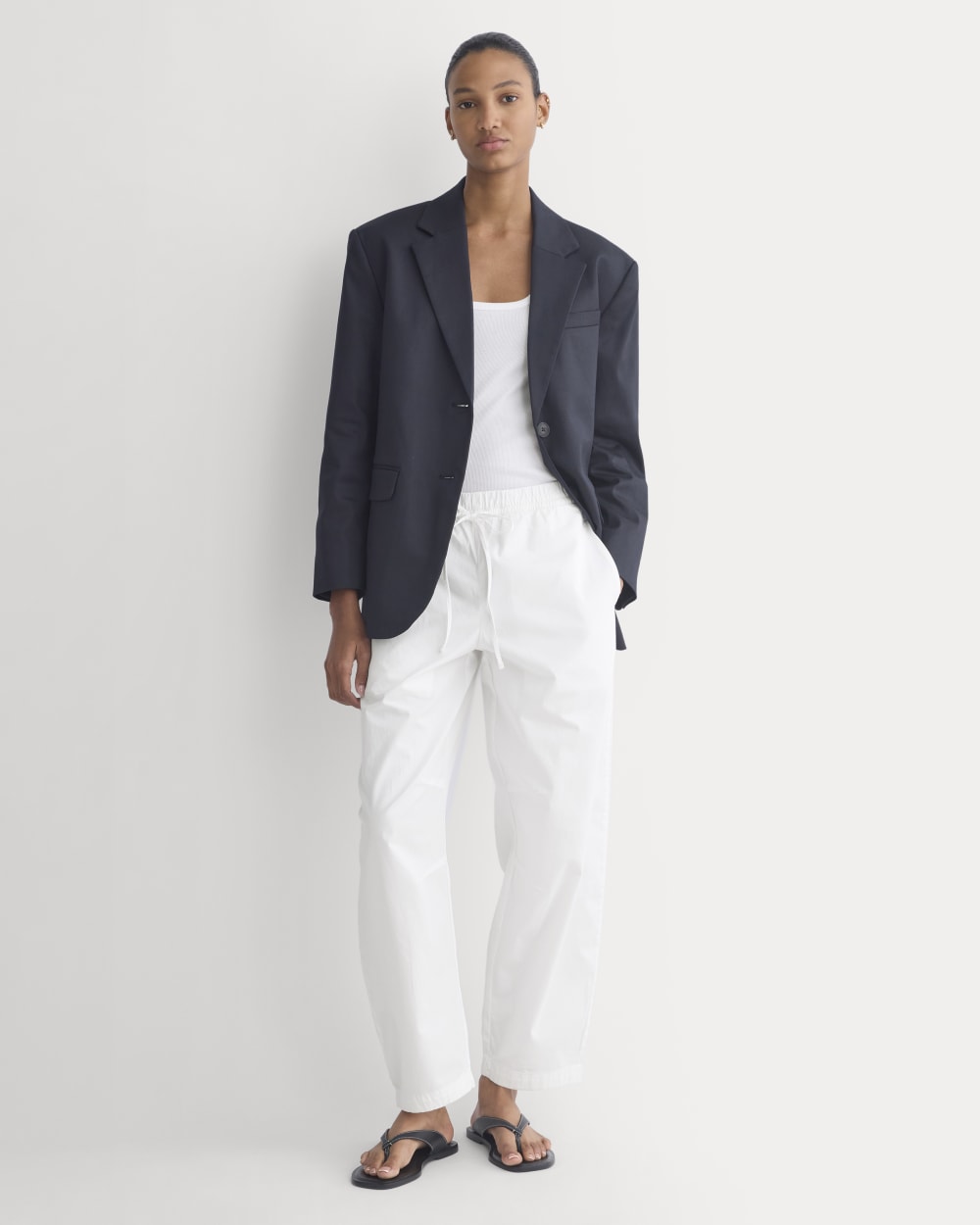 Pull-On Balloon Pant | White