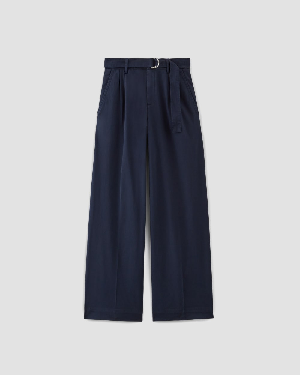 The Pleated Wide-Leg Chino | Navy - Image 2
