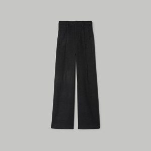 Alternative view of The ReWool® Way-High Drape Pant | Heathered Charcoal