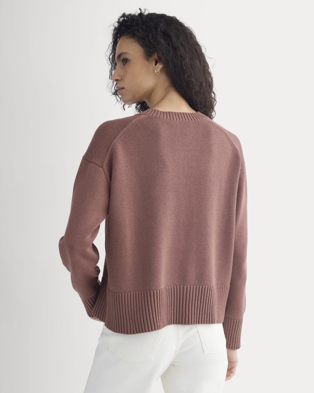 The Boxy Sweater in Everyday Cotton | Mocha - Image 5