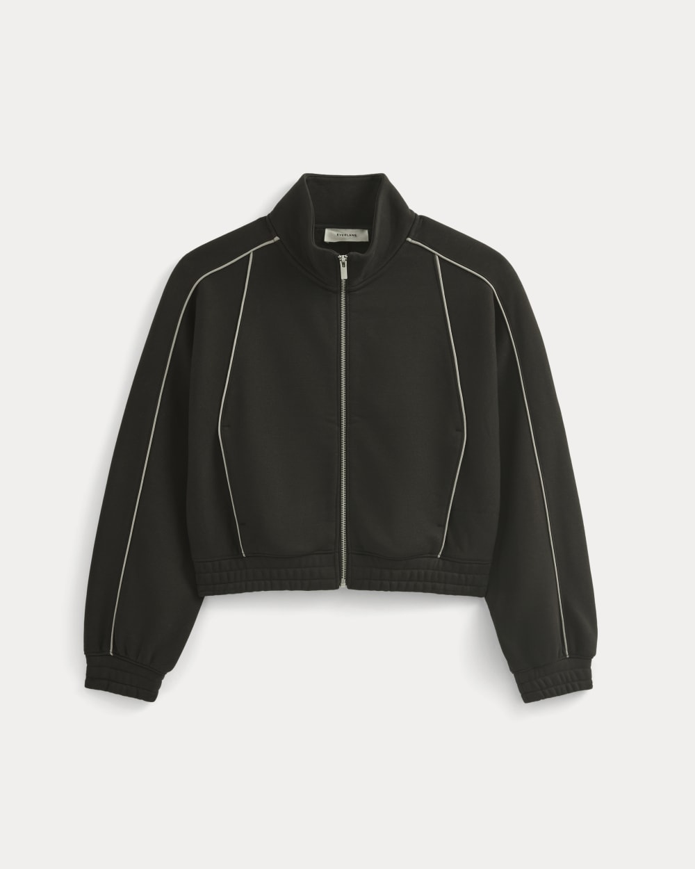 Luxe Fleece Track Jacket | Black - Image 2