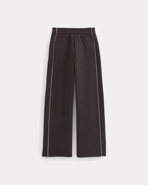 Alternative view of Luxe Fleece Track Pant | Dark Chocolate