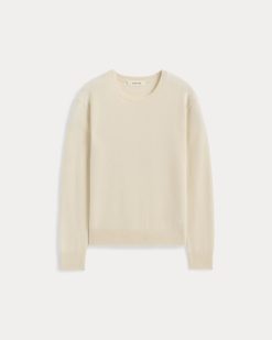 Alternative view of The Classic Crew in Cashmere | Bone