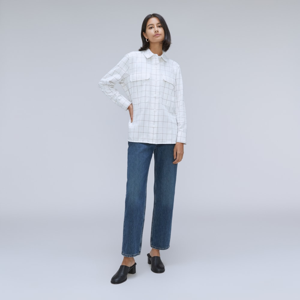 The Classic Cotton Flannel Shirt | Canvas Tan Plaid - Image 6