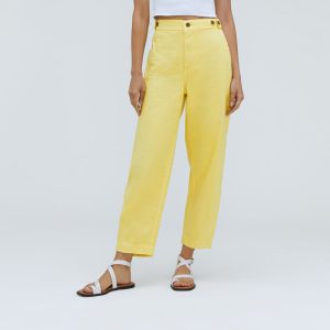 Alternative view of The Fatigue Barrel Pant | Lemon