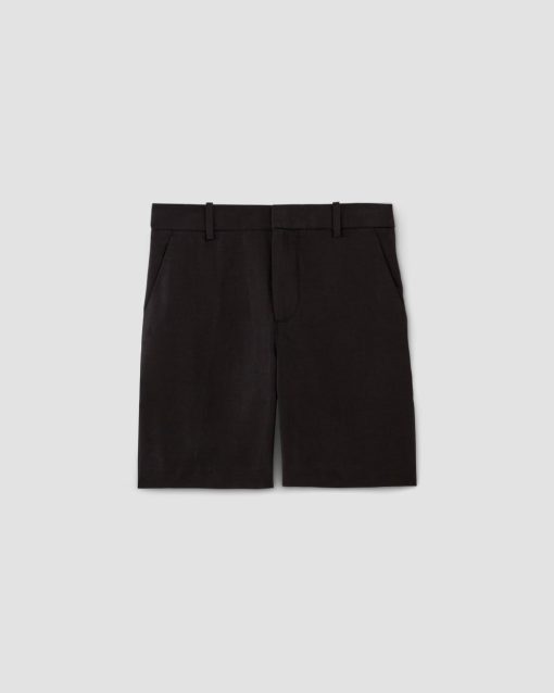 Alternative view of The 7 Linen Trouser Short | Black