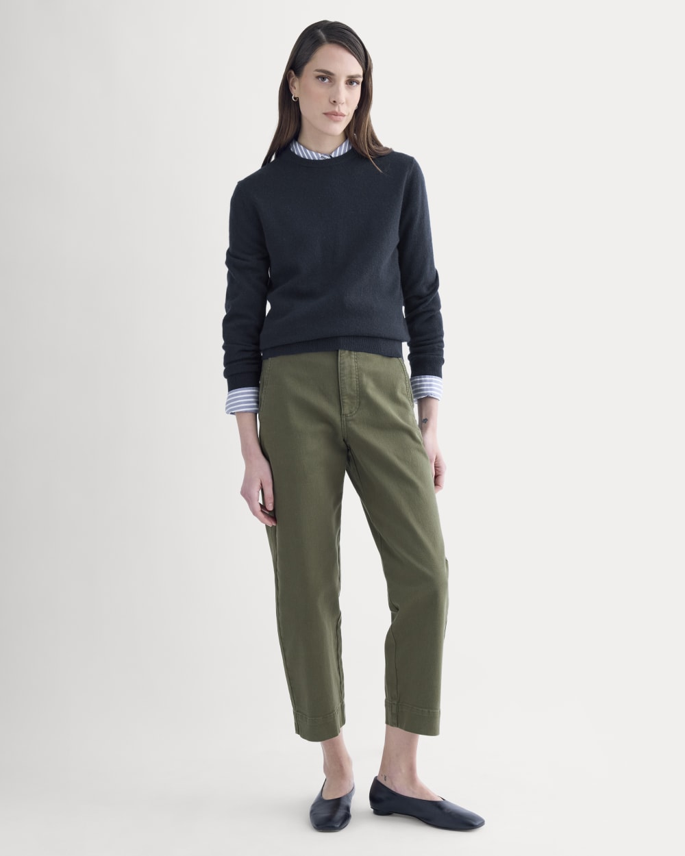 The Utility Straight-Leg Pant | Olive Night | 26.5 Inseam