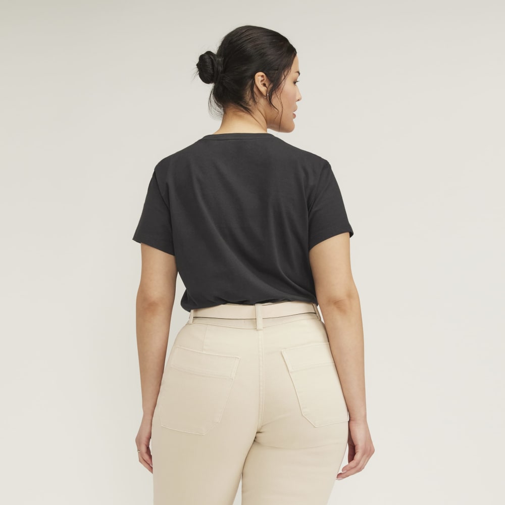 The Box-Cut Tee in Essential Cotton | Vintage Black | No Pocket - Image 3