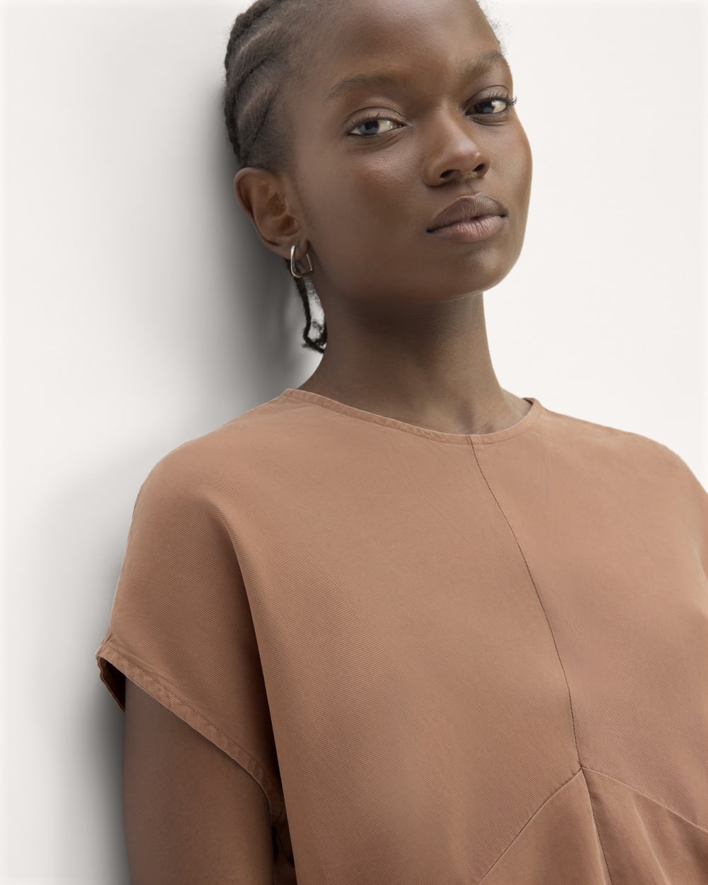 The Drape Top in Butterlite | Carob Brown - Image 4
