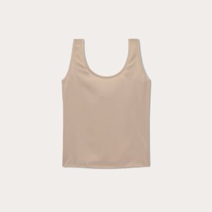 Alternative view of The Scoop Tank in Washable Silk | Burnt Sugar