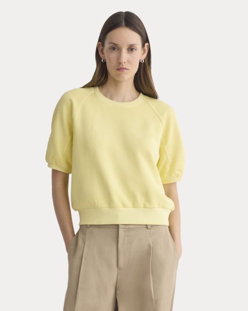 Lightweight Terry Blouson Short-Sleeve Crew | Passion Fruit