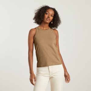 Alternative view of The Tank in Essential Cotton | Iced Coffee
