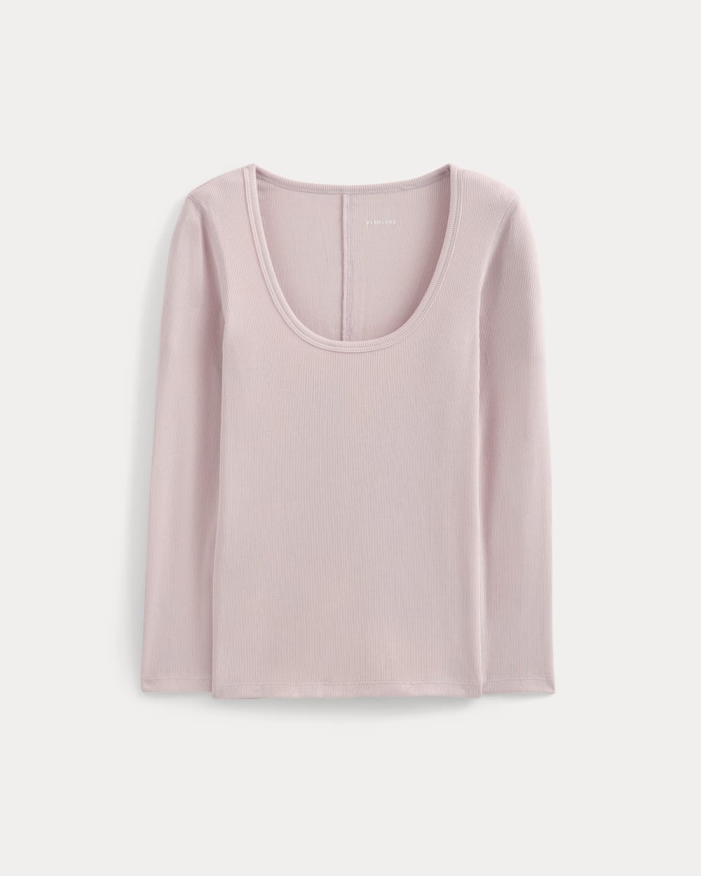 Luxe Rib Deep U-Neck Top | Burnished Lilac - Image 2