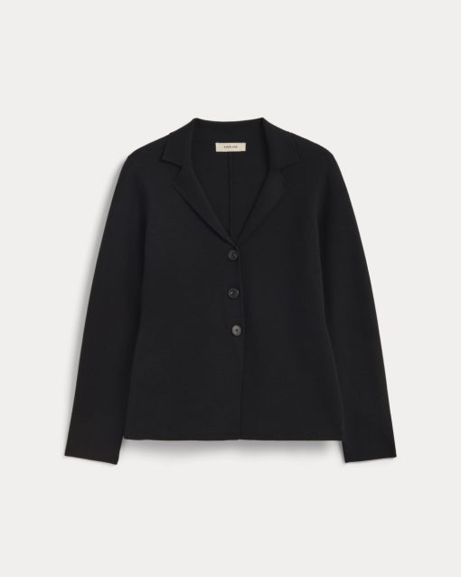 Alternative view of The Knit Blazer | Black