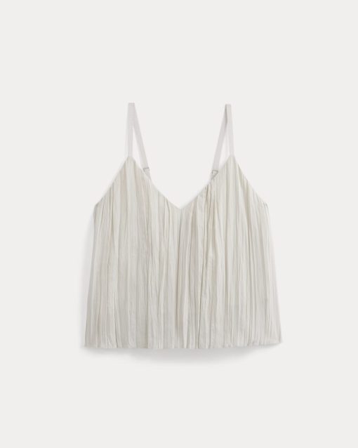 Alternative view of Crinkle Trapeze Tank | Birch