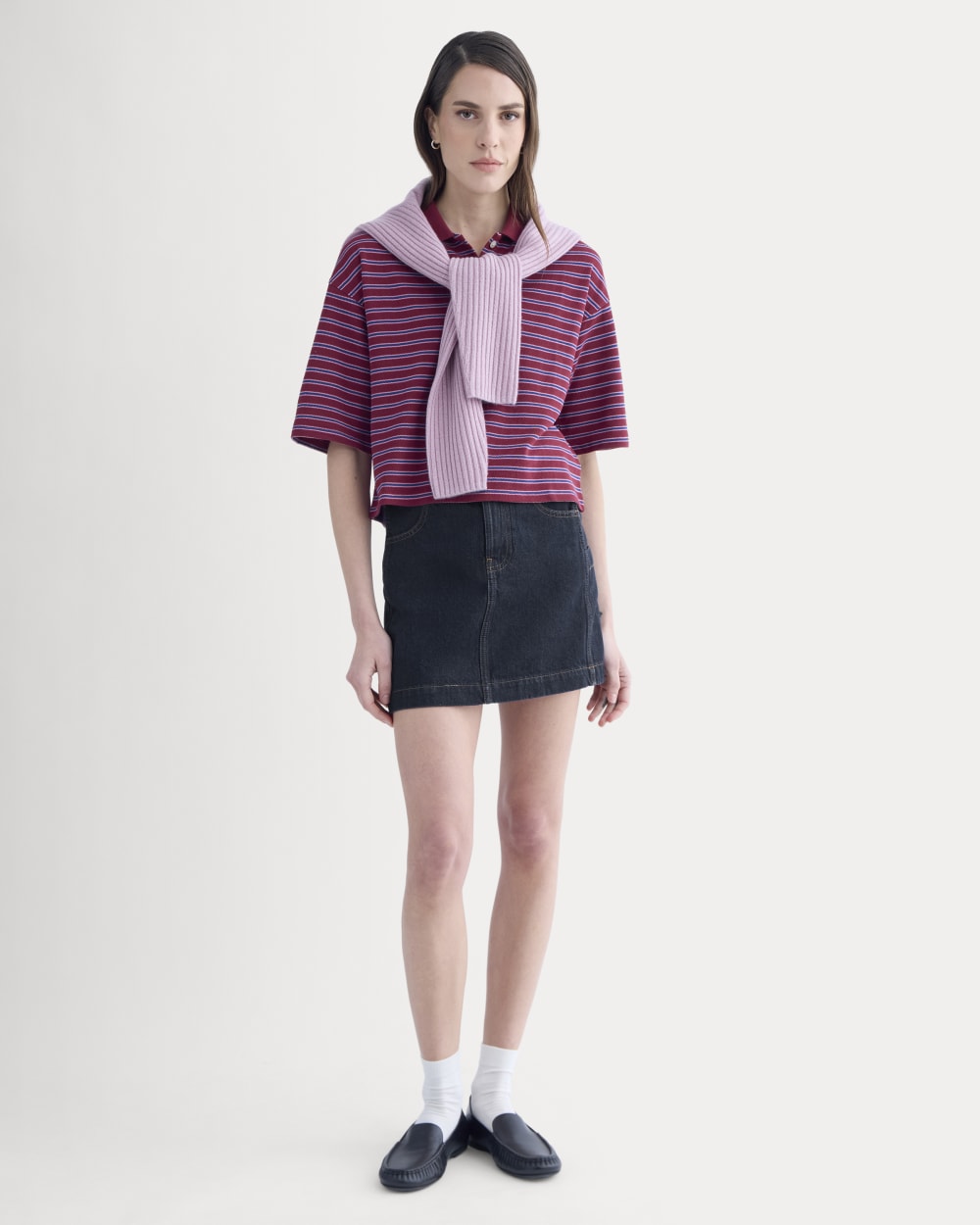 Denim Utility Mini Skirt | Tungsten Rinse - Image 3