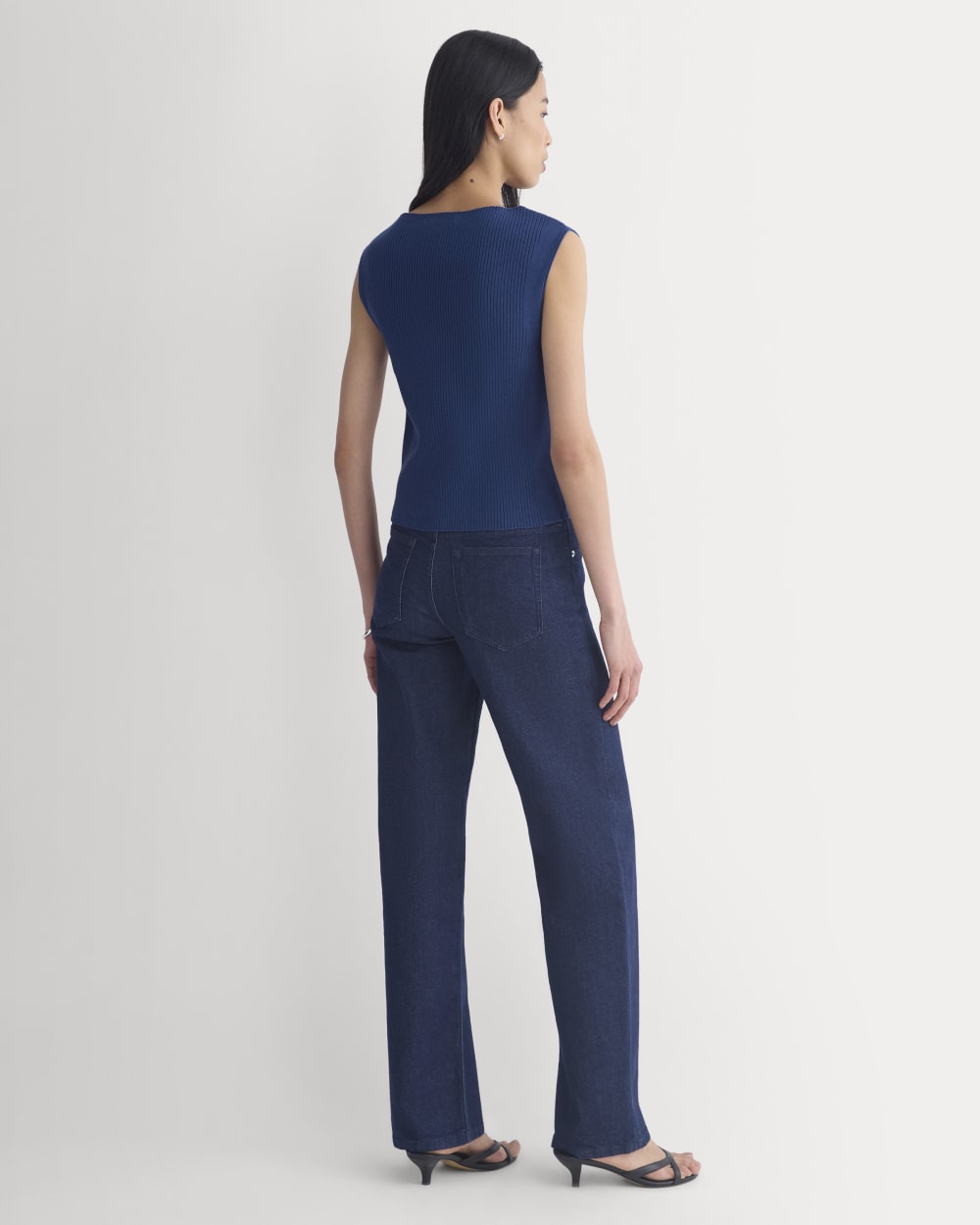 Boat-Neck Ribbed Knit | Estate Blue - Image 5