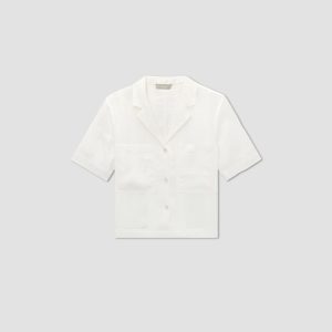 Alternative view of The Linen Workwear Shirt | White