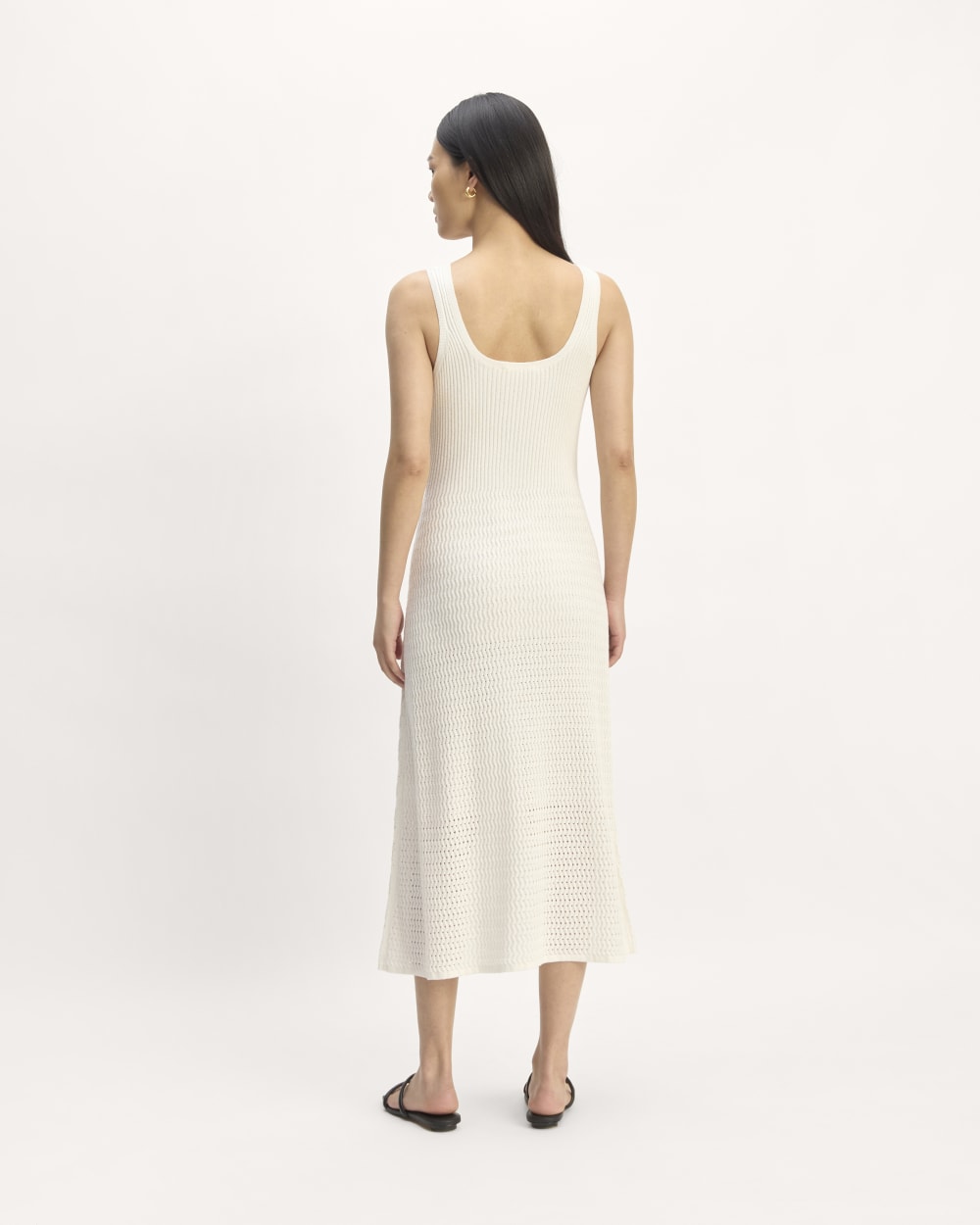The Crochet Knit Tank Dress | Bone - Image 6