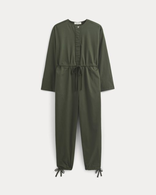 Alternative view of The Utility Drawstring Jumpsuit | Dark Forest