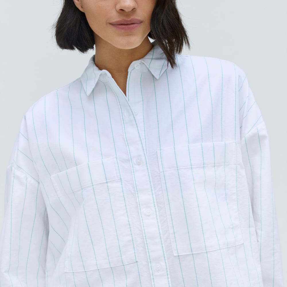 The Boxy Oxford | Mint / White - Image 4