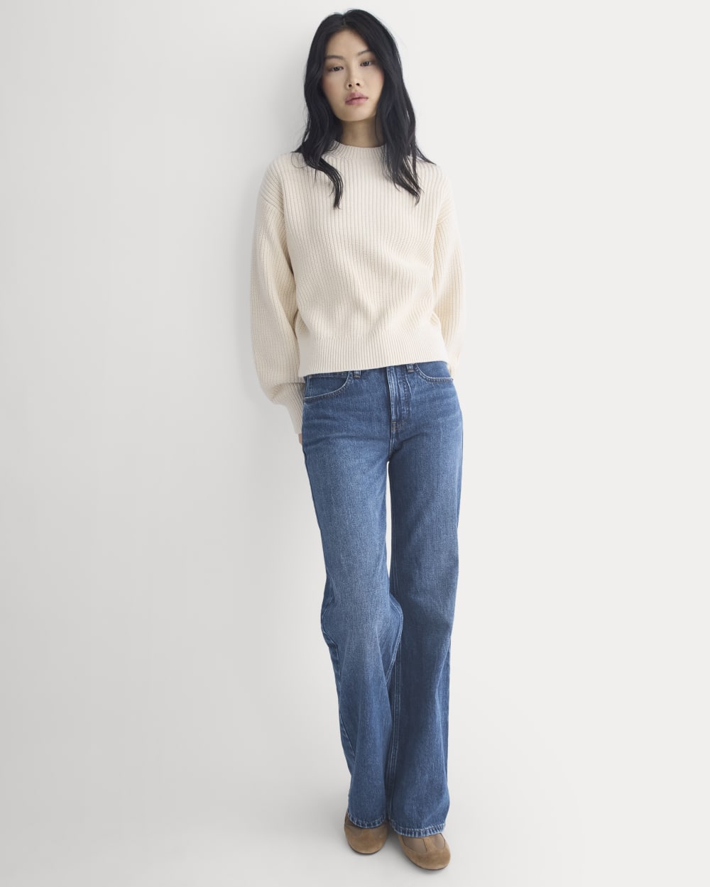 Cropped Ribbed Crew in Everyday Cotton | Canvas - Image 5