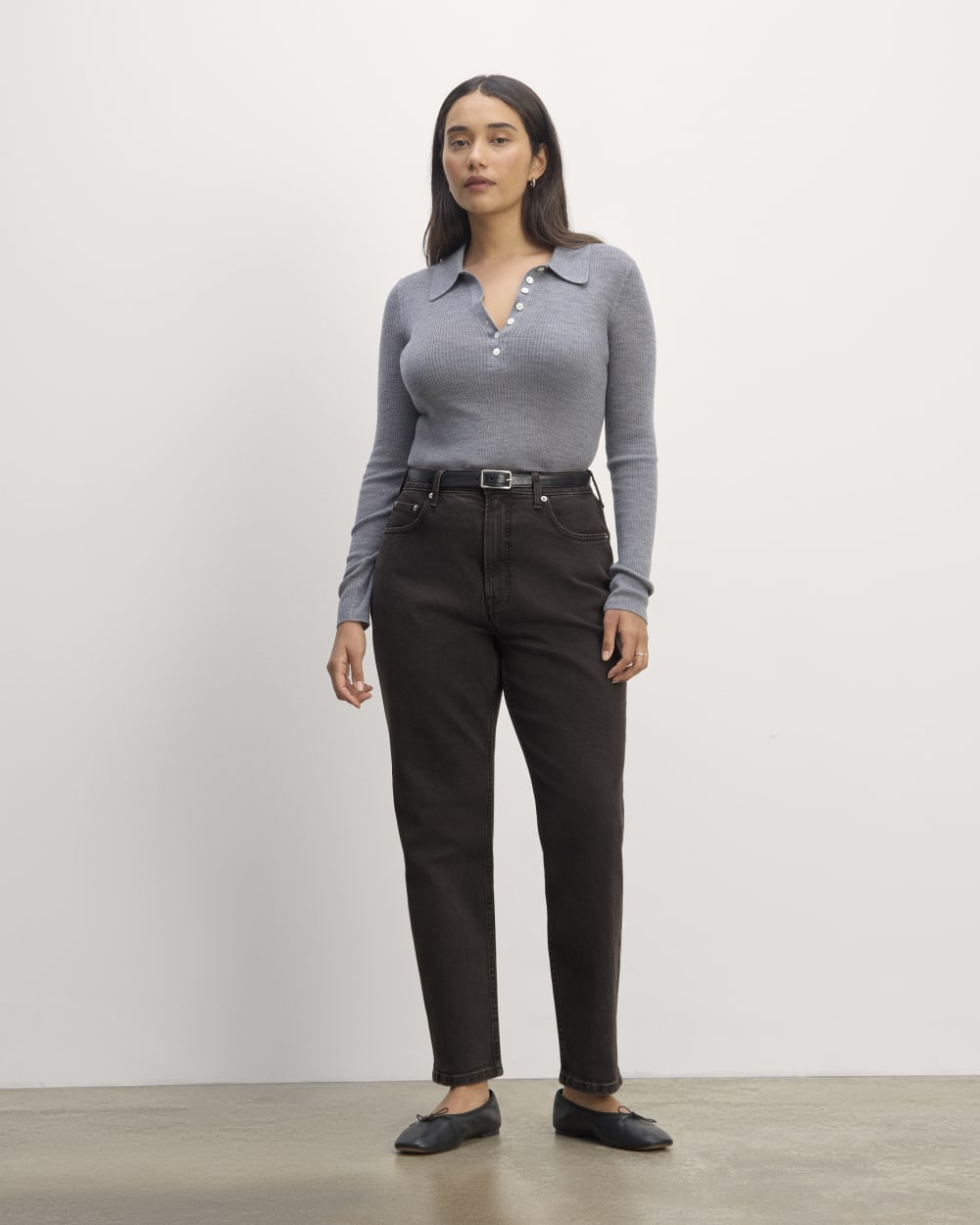 The Cheeky Hourglass Jean | Washed Black | 28.5 Inseam
