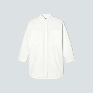 Alternative view of The Way Long Oxford Shirt | White