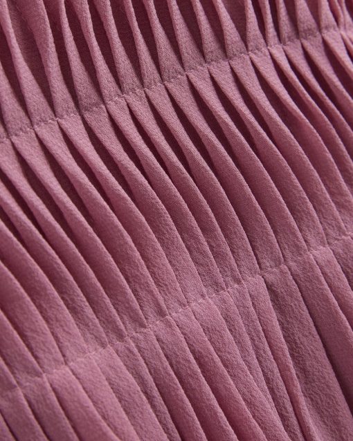Alternative view of Twisted Pleat Tank in Silk Georgette | Heather Rose