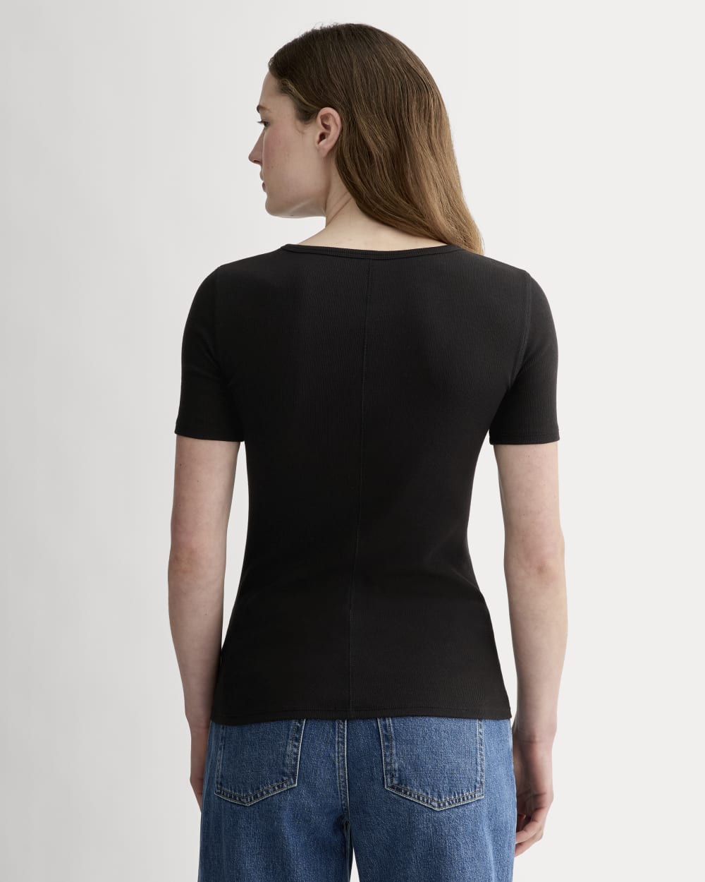 The Luxe Rib Crew | Black - Image 5