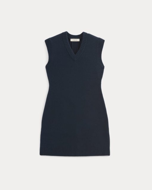 Alternative view of Sweater Mini Dress in Luxe Merino | Navy
